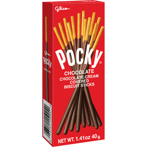 Product image of Pocky Chocolate Cream Covered Biscuit Sticks, 1.41 oz