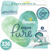 Product image of Pampers Aqua Pure Natural Sensitive Baby Wipes, 6X Pop-Top, 336 Ct