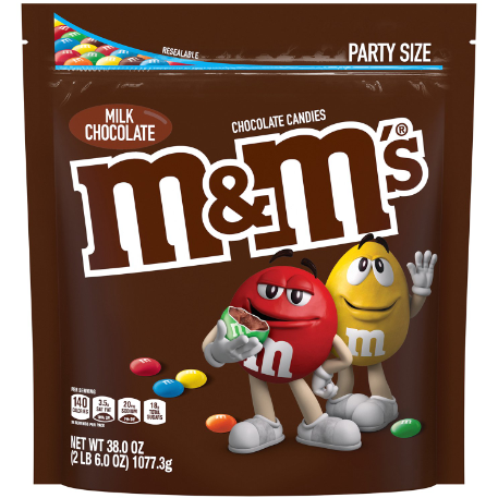 Product image of M&Ms Party Size Bag 38 Oz Milk Chocolate