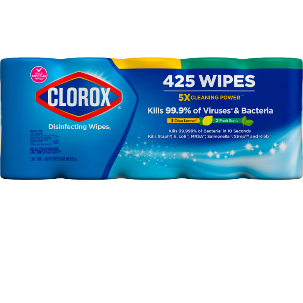 Product image of Clorox Disinfecting Wipes Value Pack, Bleach Free Cleaning Wipes (85 per pk., 5 pk.)