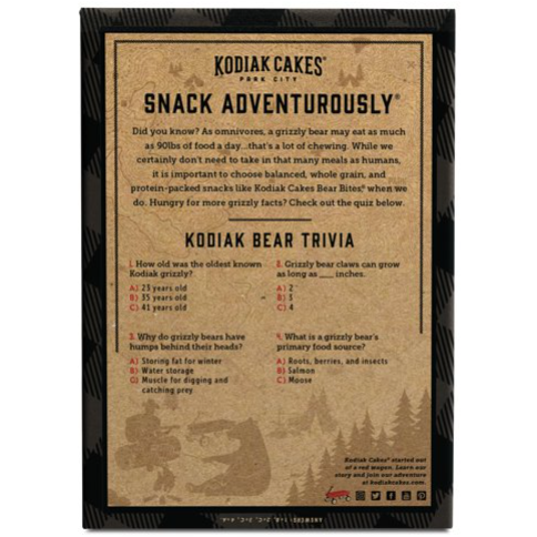 Product image of Kodiak Cakes Bear Bites, Honey Graham Crackers, 5g Protein per Serving, 9 oz