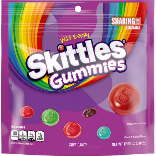 Product image of Skittles Wild Berry Gummy Candy, Sharing Size - 12 oz