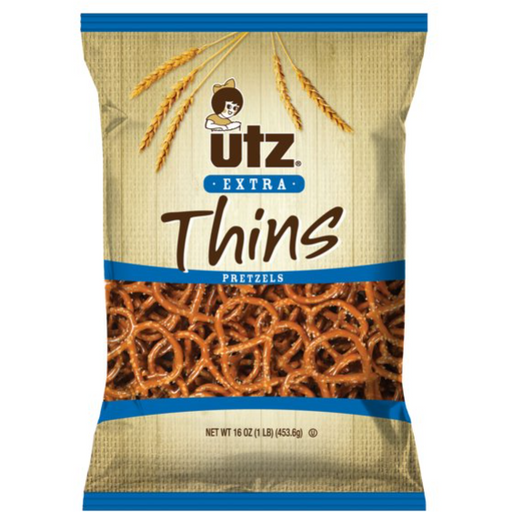 Product image of 16 oz Utz Extra Thins Pretzels