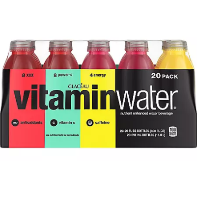 Product image of Glaceau Vitaminwater Variety Pack (20 fl. oz., 20 pk.)
