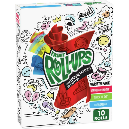 Product image of Fruit Roll-Ups Fruit Flavored Snacks Variety Pack Pouches