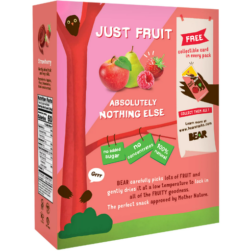 Product image of BEAR Fruit Rolls Variety Pack Straw/Rasp 8.4oz, 12 count