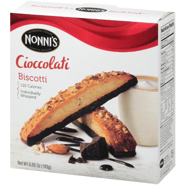 Product image of Nonni's Cioccolati Biscotti, 6.88 oz