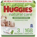 Product image of Huggies Natural Care Sensitive Baby Wipes, Unscented, 3 Flip-Top Packs (168 Wipes Total)