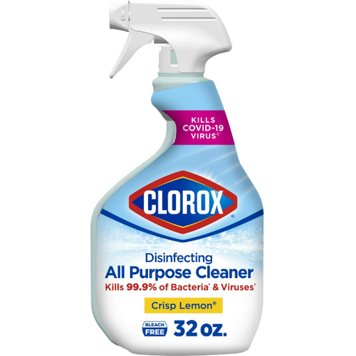 Product image of Clorox Disinfecting Crisp Lemon Bleach Free All Purpose Cleaner, 32 fl oz