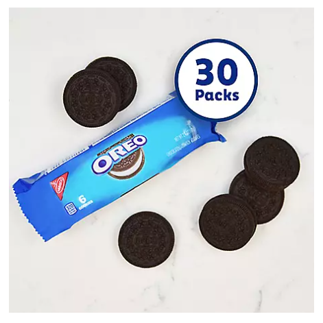 Product image of Nabisco Oreo Chocolate Sandwich Cookies (2.4 oz., 30 pk.)