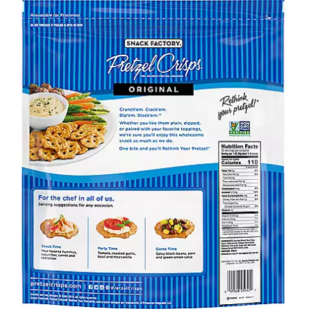 Product image of Snack Factory Pretzel Crisps Original (30 oz.)