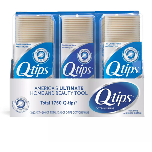 Product image of Q-tips Cotton Swabs (625 ct., 2 pk. + 500 ct., 1 pk.)