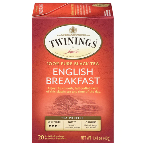 Product image of Twinings English Breakfast Tea, 20 Count.