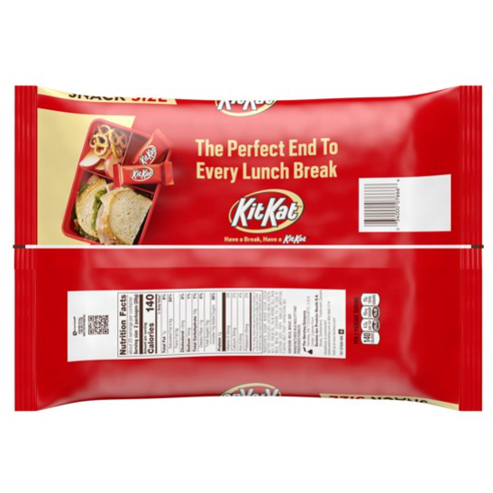 Product image of KIT KAT Milk Chocolate Snack Size Wafer Candy, Individually Wrapped, 20.1 oz, Jumbo Bag