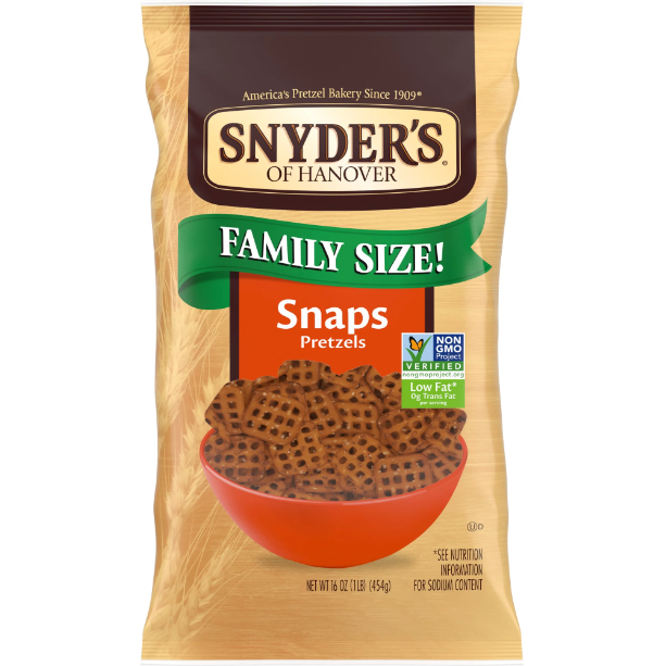 Product image of Snyder's of Hanover Pretzel Snaps, 16 oz