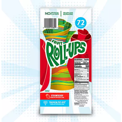 Product image of Fruit Roll-Ups, Fruit Snacks, Variety Pack (0.5 oz., 72 ct.)